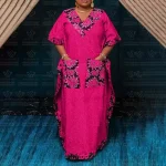 Bohemian V-Neck Printed Maxi Sundress for Women
