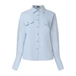 Women’s Casual Short Set with Button-Up Top