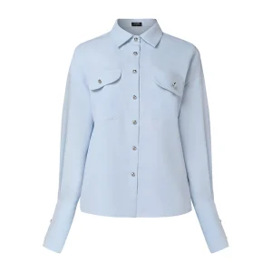 Women’s Casual Short Set with Button-Up Top