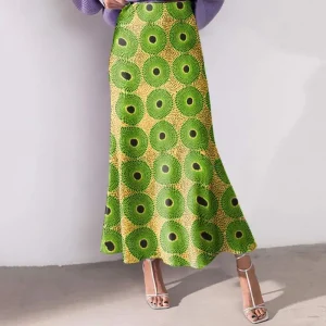 Elegant Bohemian Printed Maxi Skirt for Women