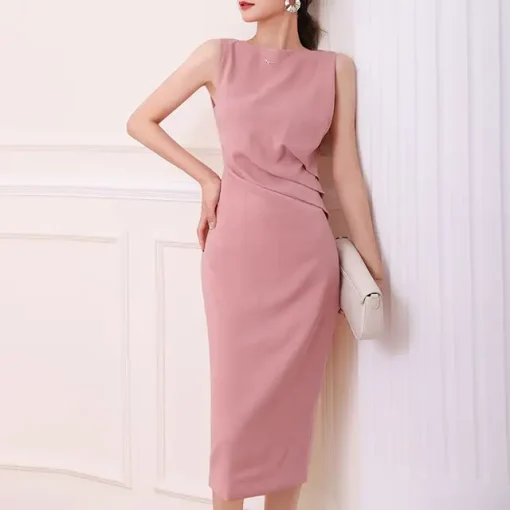 Elegant Sleeveless Summer Shirt Dress for Women - Image 9