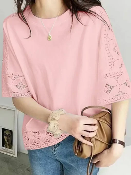 Women’s Bohemian Lace Flare Sleeve Blouse