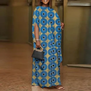 Bohemian Printed Maxi Dress for Summer Casual Wear