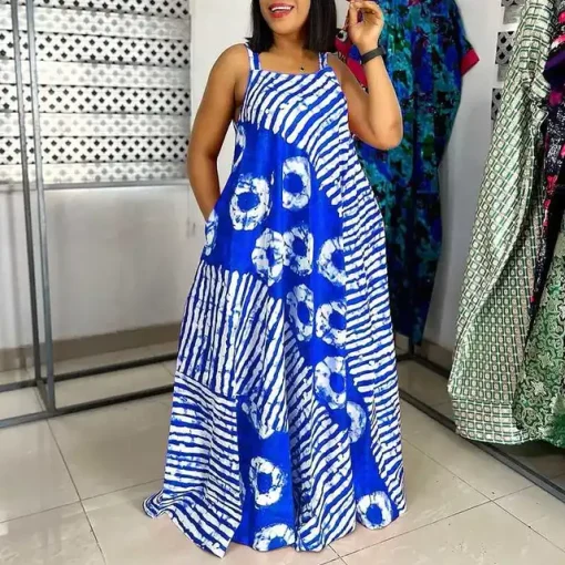 Bohemian Printed Maxi Dress for Summer Beach Parties - Image 7