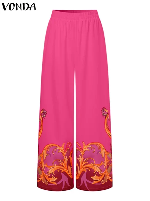 Women’s Elegant Bohemian Bat Sleeve Pant Set - Image 3