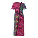 Bohemian Off-Shoulder Printed Maxi Dress Summer Party Sundress
