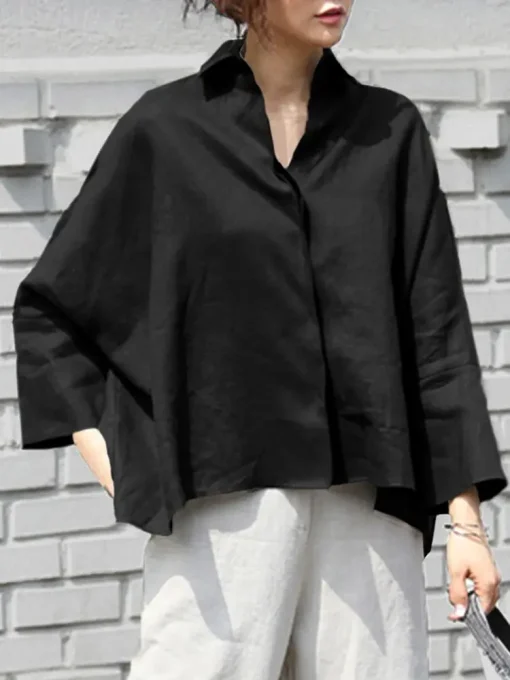 Elegant Long Sleeve Oversized Blouse for Women’s Fashion - Image 6