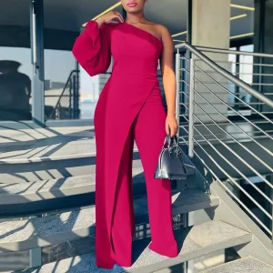 Women’s Elegant Off-Shoulder Party Jumpsuit
