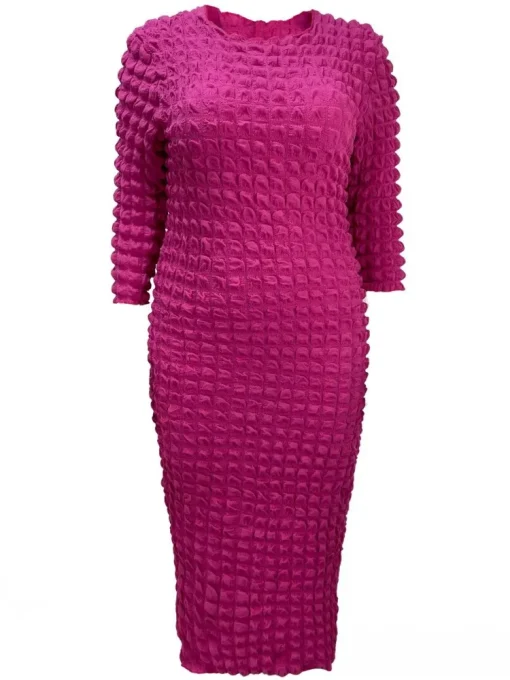 Plus Size Long Sleeve Maxi Dress for Women - Image 2