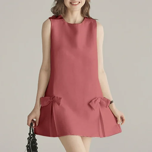 Women's Sexy Sleeveless Tank Dress Elegant Casual Mini - Image 5