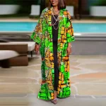 Plus Size Bohemian Printed Summer Cardigan Blouse