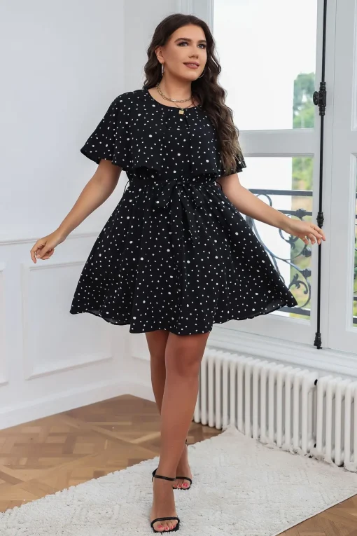 Elegant Floral Long Loose Dress for Plus Size Women - Image 5