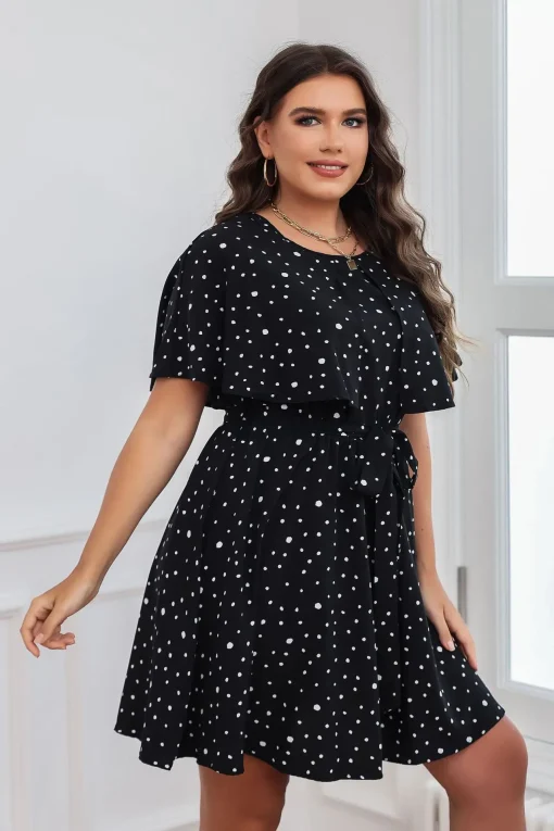 Elegant Floral Long Loose Dress for Plus Size Women - Image 2