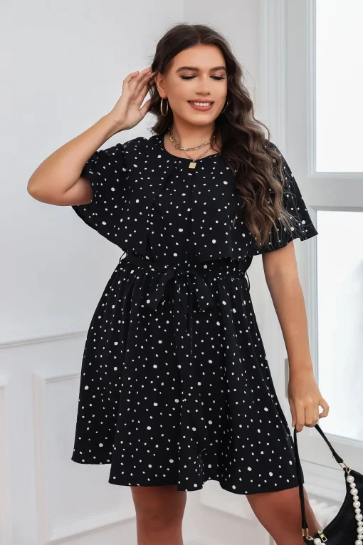 Elegant Floral Long Loose Dress for Plus Size Women - Image 4