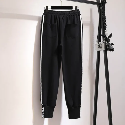 Plus Size Women's Spring Autumn Loose Casual Sports Pants - Image 3