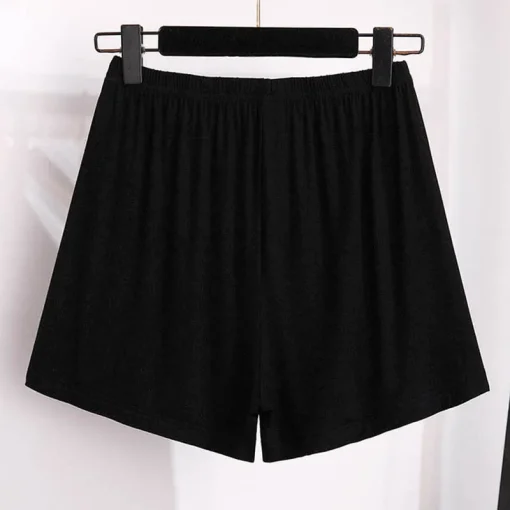 Plus Size Women's Summer Modal High Waist Safety Shorts