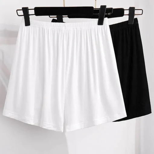 Plus Size Women's Summer Modal High Waist Safety Shorts - Image 4