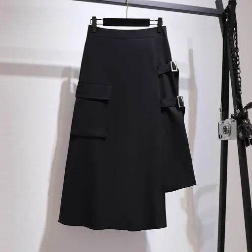 Plus Size Women's Summer Loose High Waist A-Line Skirt