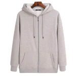 Plus Size Women's Fleece Hooded Cardigan Zipper Sweatshirt
