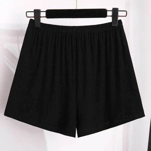 Plus Size Women's Summer Modal High Waist Safety Shorts - Image 2