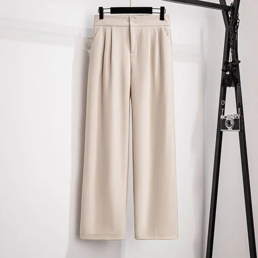 Plus Size Women's High-Waist Loose Business Pants - Image 3