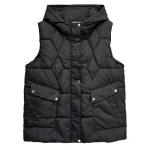Plus Size Women’s Winter Hooded Cotton-padded Warm Sleeveless Parka