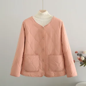 Plus Size Women’s Fleece-Lined Cotton-Padded Winter Parka Coat