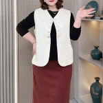 Women’s Loose Casual Woollen Vest V-neck Sleeveless Jacket