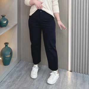 Women's Plus Size High Waist Brocade Cotton Harem Pants