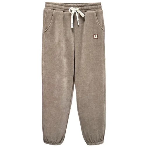 Plus Size Women’s Fleece-Lined Warm Loose Sweatpants - Image 6