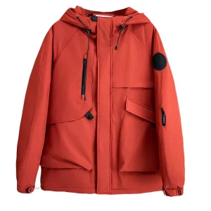 Plus Size Women's Hooded Winter Outdoor Parka Warm Cotton-Padded Jacket