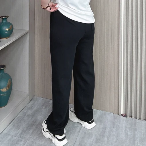 Women’s Elastic Waist Loose Casual Sweatpants Straight Leg - Image 3