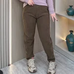 Plus Size Women's Fleece-Lined Loose Harem Pants