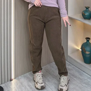 Plus Size Women's Fleece-Lined Loose Harem Pants