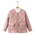 Plus Size Women’s Gourd Shaped Quilted Cotton-Padded Parka Coat