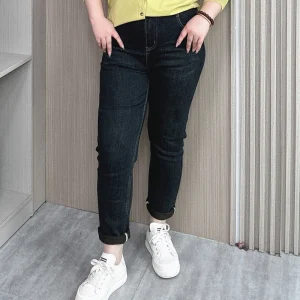 High Waist Plus Size Slim Fit Women's Jeans for Spring/Fall