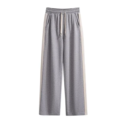 Plus Size Loose Wide Leg Straight Casual Trousers - Image 6