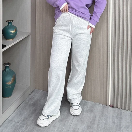 Women's Plus Size High Waist Loose Elastic Sweatpants - Image 2