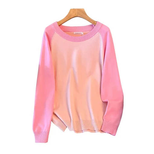 Plus Size Women's Loose Knit Sweater Pullover for Winter - Image 6