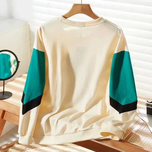 Plus Size Printed Long Sleeve Casual Sweatshirt for Women - Image 4