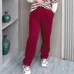 Women's Plus Size High Waist Straight Leg Casual Sweatpants