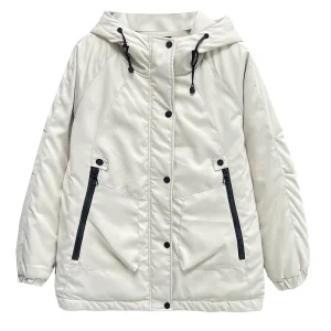 Plus Size Women’s Hooded Padded Parka Winter Outdoor Jacket