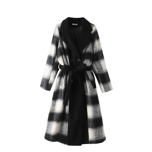 Plus Size Women's Loose Winter Woolen Mink Velvet Coat - Image 6