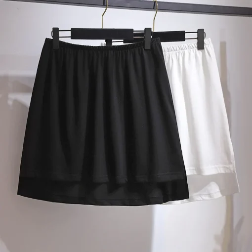 Plus Size Women's Loose Elastic Waist Fart Curtain Skirt