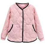 Plus Size Women’s Loose Cotton-Padded Parka Coat for Fall and Winter