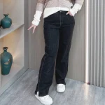 High Waist Straight Leg Plus Size Jeans for Women
