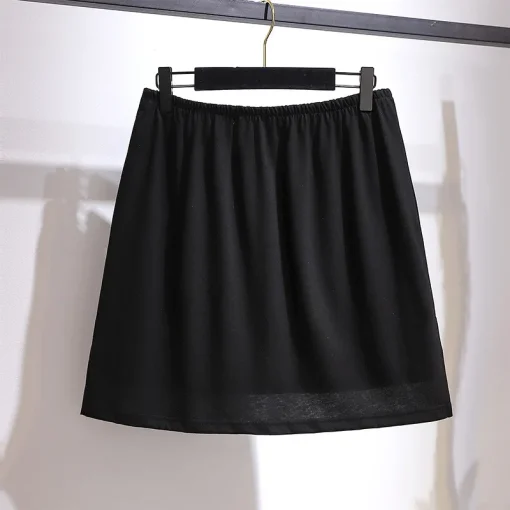 Plus Size Women's Loose Elastic Waist Fart Curtain Skirt - Image 3