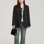Plus Size Women’s Blazer French Commuter Business Suit Coat