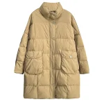 Plus Size Women's Winter Oversized Down Coat with Stand Collar
