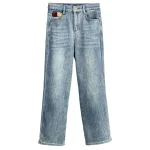 Plus Size Women's Fleece-Lined Denim Jeans Winter Casual Pants